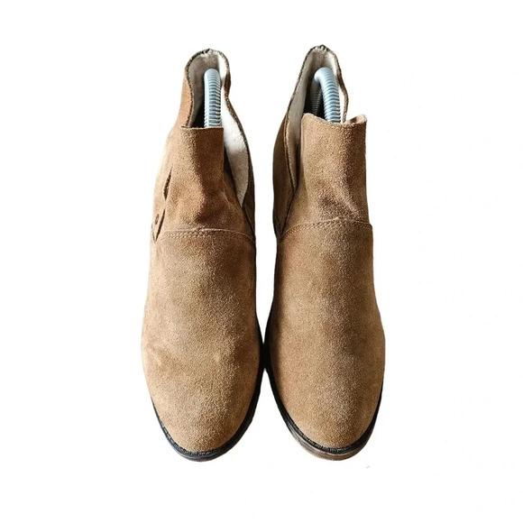 BearPaw Cow Suede Fleece Lined Women's Ankle Boots Size 7.5 - Picture 7 of 16